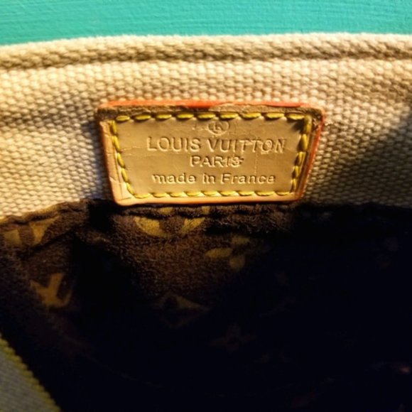 LOUIS VUITTON TRUNKS & BAGS VINTAGE RED\BEIGE TOTE - Picture 3 of 3
